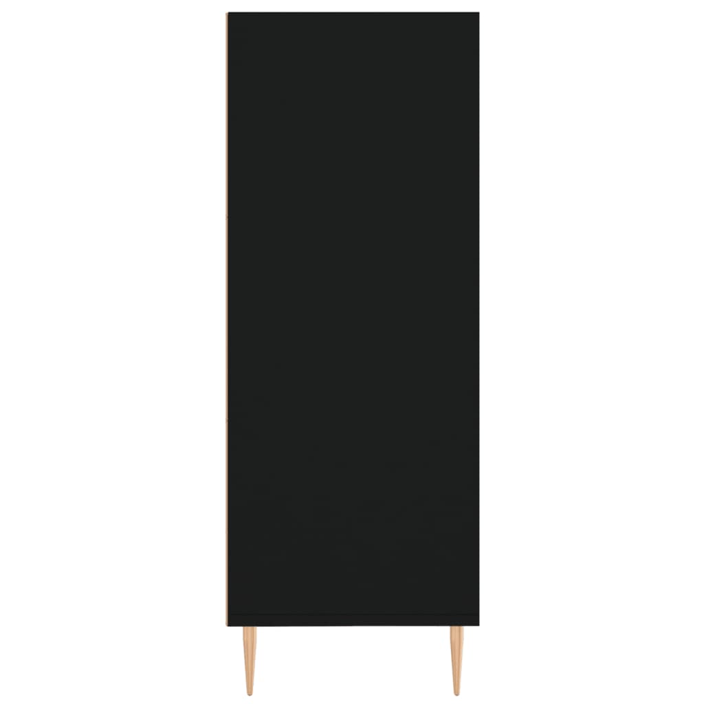 vidaXL Bibliotecă, negru, 69,5x32,5x90 cm, lemn compozit vidaXL Bibliotecă, negru, 69,5x32,5x90 cm, lemn compozit