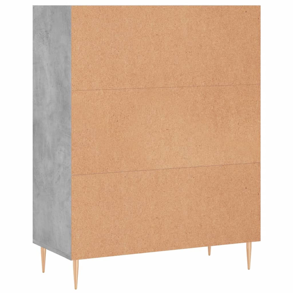 vidaXL Bibliotecă, gri beton, 69,5x32,5x90 cm, lemn compozit vidaXL Bibliotecă, gri beton, 69,5x32,5x90 cm, lemn compozit