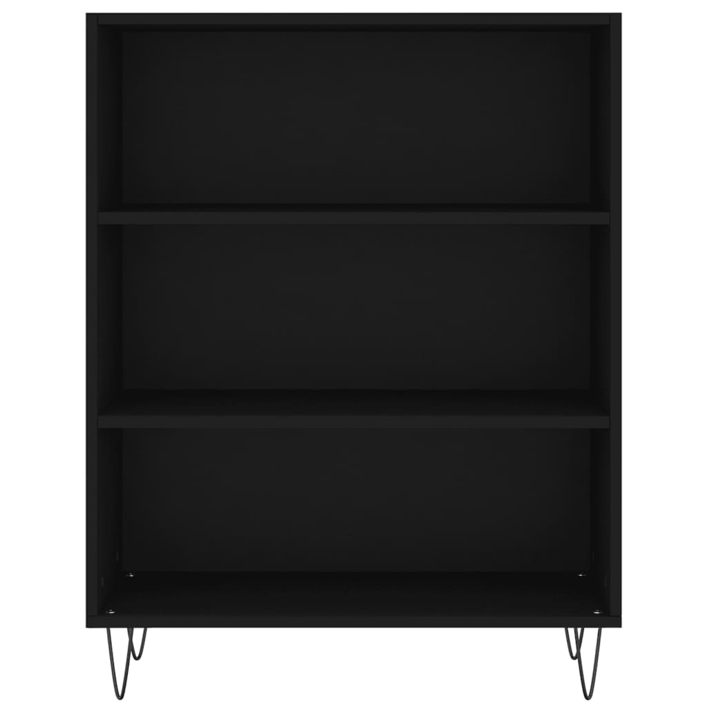vidaXL Bibliotecă, negru, 69,5x32,5x90 cm, lemn compozit vidaXL Bibliotecă, negru, 69,5x32,5x90 cm, lemn compozit