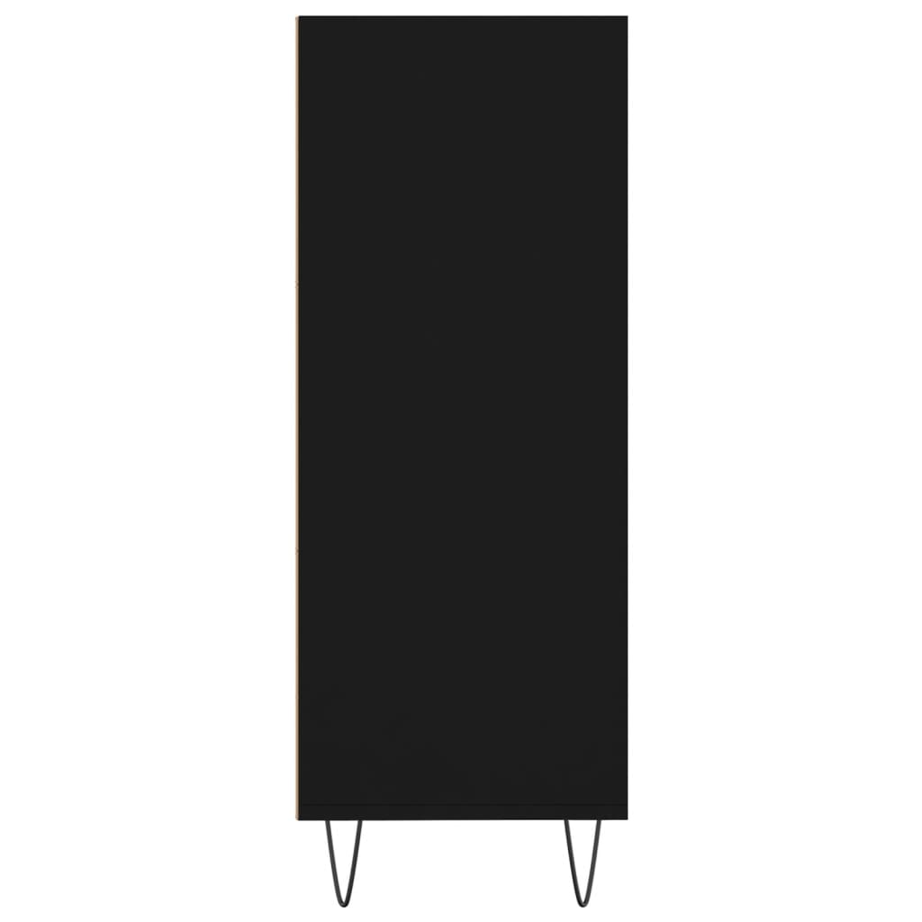 vidaXL Bibliotecă, negru, 69,5x32,5x90 cm, lemn compozit vidaXL Bibliotecă, negru, 69,5x32,5x90 cm, lemn compozit