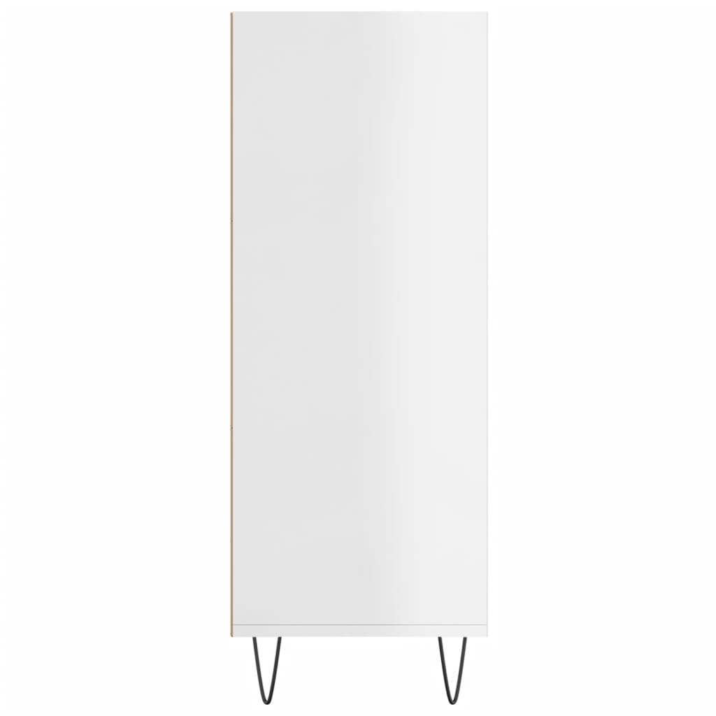 vidaXL Bibliotecă, alb extralucios, 69,5x32,5x90 cm, lemn prelucrat vidaXL Bibliotecă, alb extralucios, 69,5x32,5x90 cm, lemn prelucrat