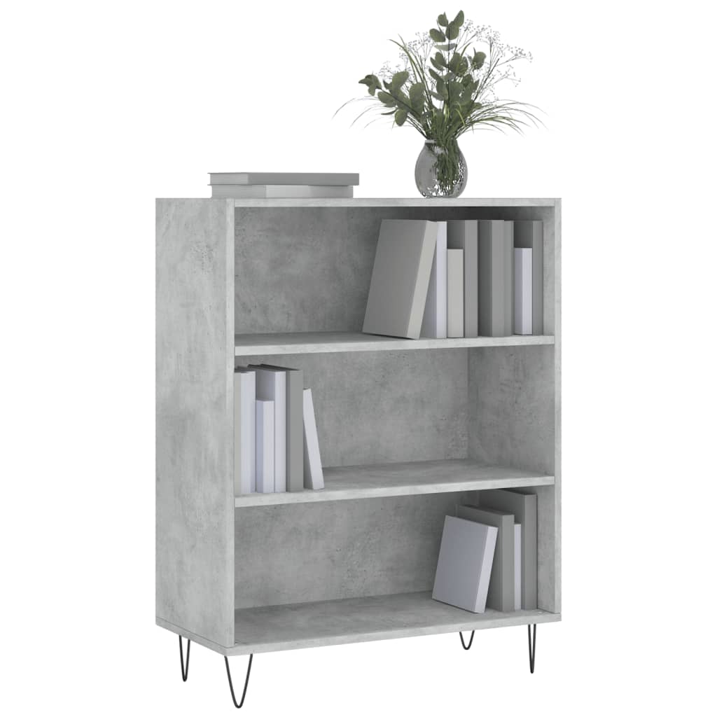 vidaXL Bibliotecă, gri beton, 69,5x32,5x90 cm, lemn compozit vidaXL Bibliotecă, gri beton, 69,5x32,5x90 cm, lemn compozit