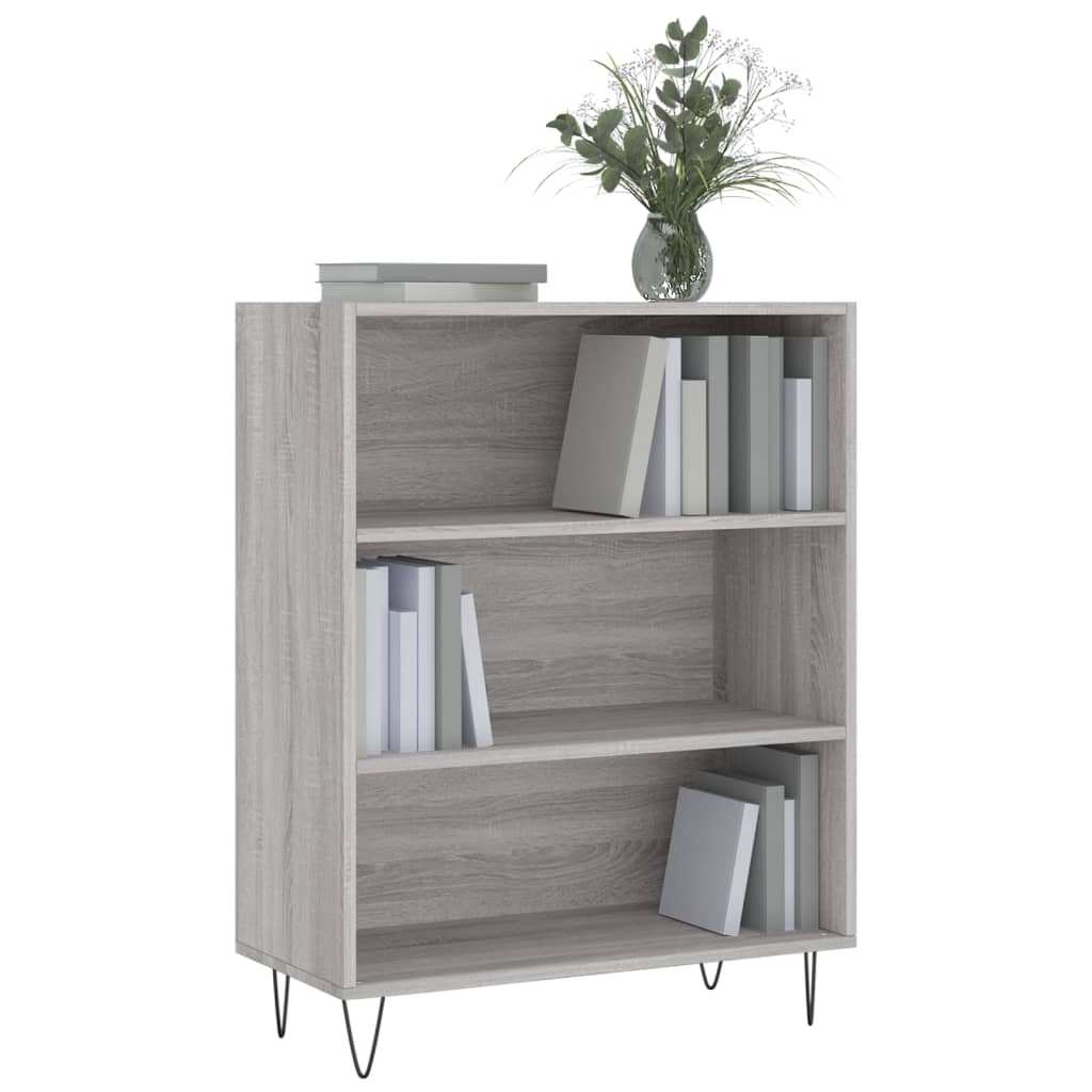 vidaXL Bibliotecă, sonoma gri, 69,5x32,5x90 cm, lemn compozit vidaXL Bibliotecă, sonoma gri, 69,5x32,5x90 cm, lemn compozit