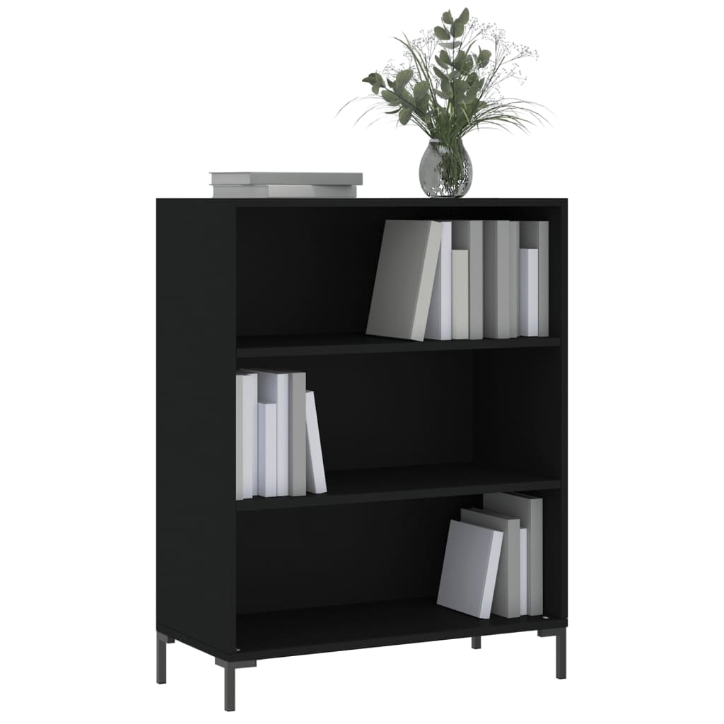 vidaXL Bibliotecă, negru, 69,5x32,5x90 cm, lemn compozit vidaXL Bibliotecă, negru, 69,5x32,5x90 cm, lemn compozit