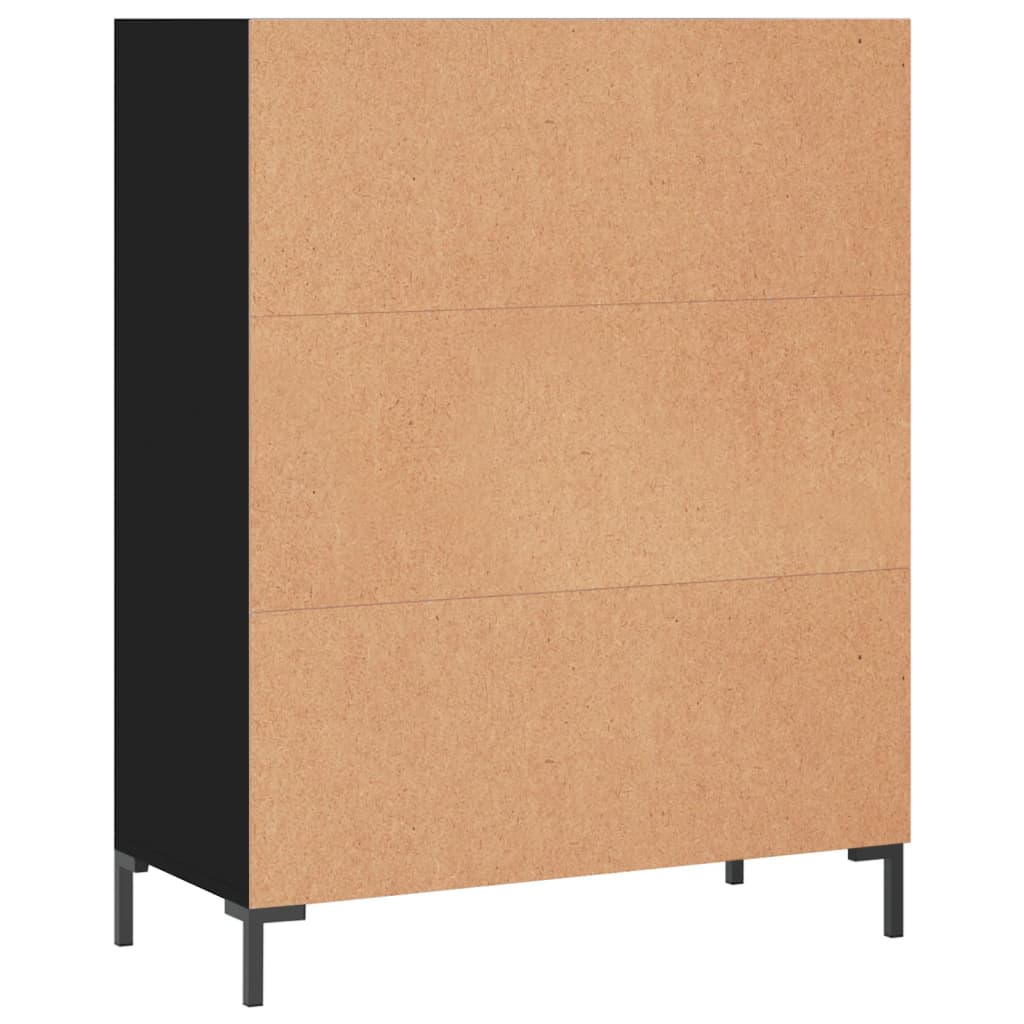 vidaXL Bibliotecă, negru, 69,5x32,5x90 cm, lemn compozit vidaXL Bibliotecă, negru, 69,5x32,5x90 cm, lemn compozit