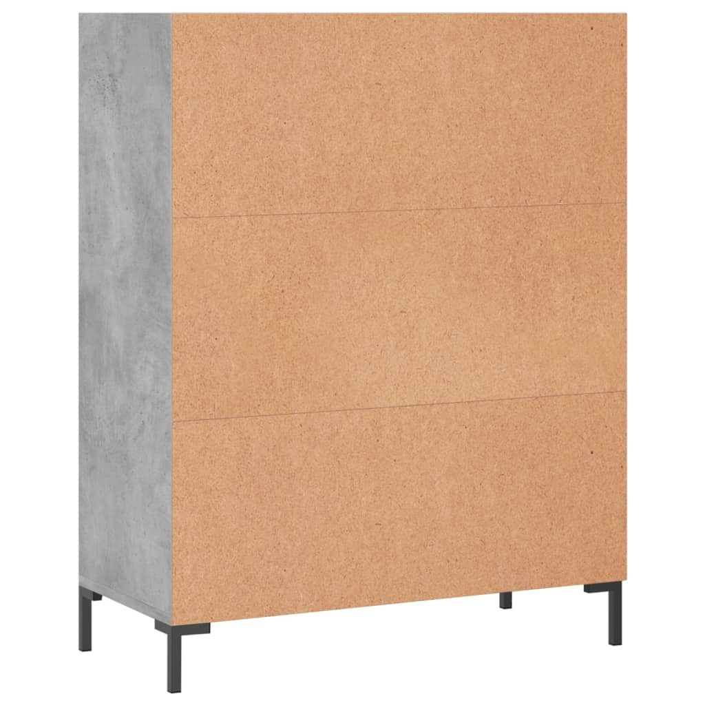 vidaXL Bibliotecă, gri beton, 69,5x32,5x90 cm, lemn compozit vidaXL Bibliotecă, gri beton, 69,5x32,5x90 cm, lemn compozit