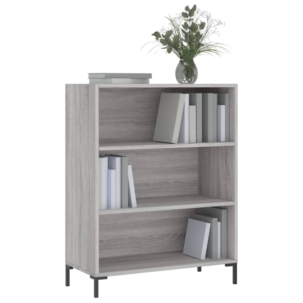 vidaXL Bibliotecă, sonoma gri, 69,5x32,5x90 cm, lemn compozit vidaXL Bibliotecă, sonoma gri, 69,5x32,5x90 cm, lemn compozit