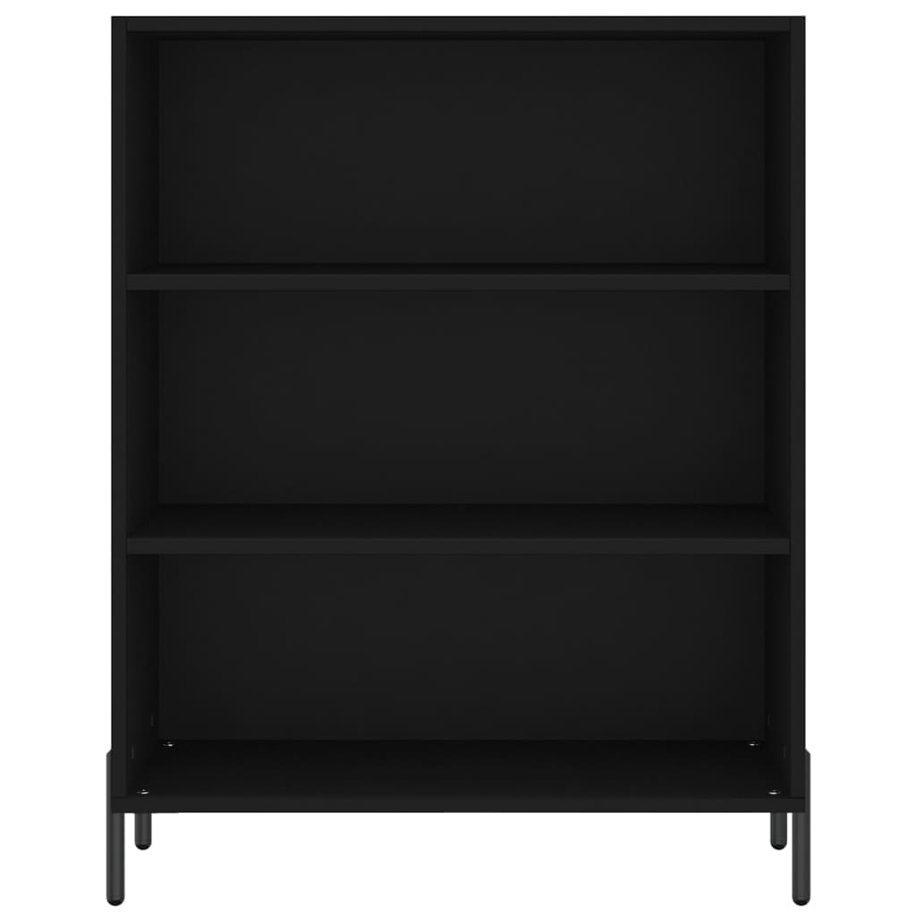 vidaXL Dulap cu rafturi, negru, 69,5x32,5x90 cm, lemn compozit vidaXL Dulap cu rafturi, negru, 69,5x32,5x90 cm, lemn compozit