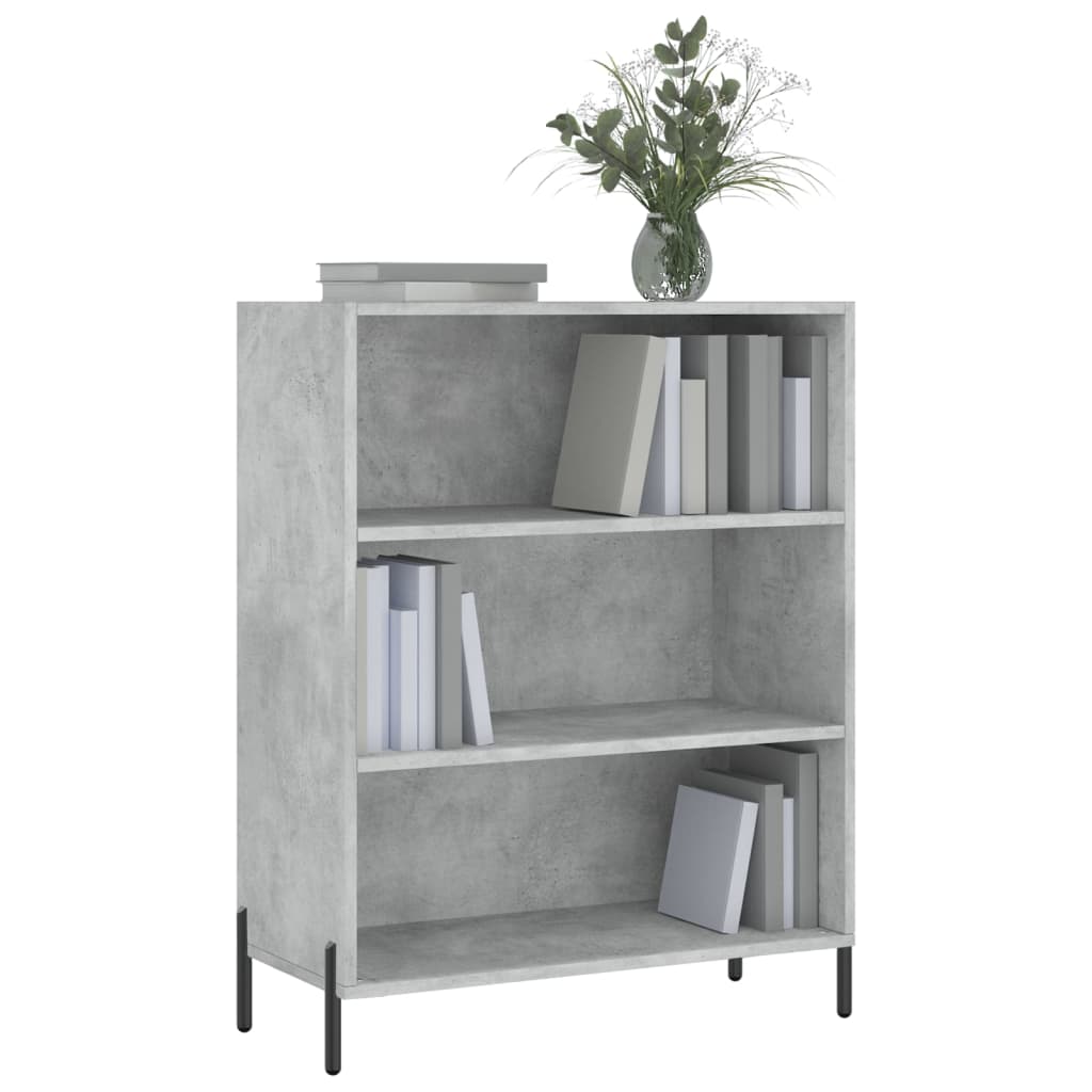 vidaXL Dulap cu rafturi, gri beton, 69,5x32,5x90 cm, lemn compozit vidaXL Dulap cu rafturi, gri beton, 69,5x32,5x90 cm, lemn compozit