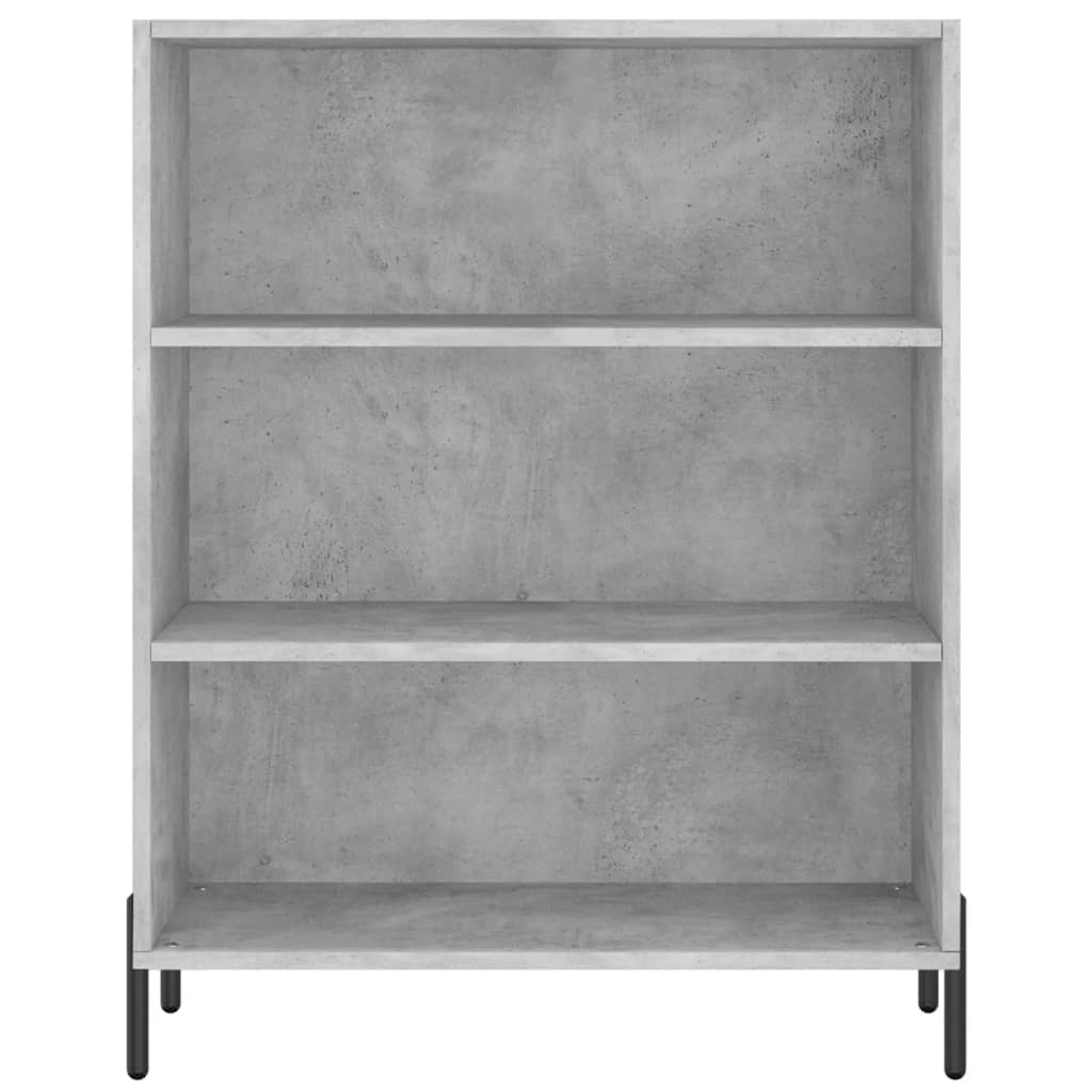 vidaXL Dulap cu rafturi, gri beton, 69,5x32,5x90 cm, lemn compozit vidaXL Dulap cu rafturi, gri beton, 69,5x32,5x90 cm, lemn compozit