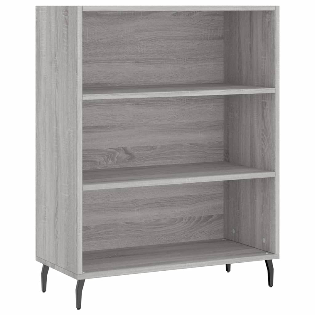 vidaXL Dulap cu rafturi, gri sonoma, 69,5x32,5x90 cm, lemn compozit vidaXL Dulap cu rafturi, gri sonoma, 69,5x32,5x90 cm, lemn compozit