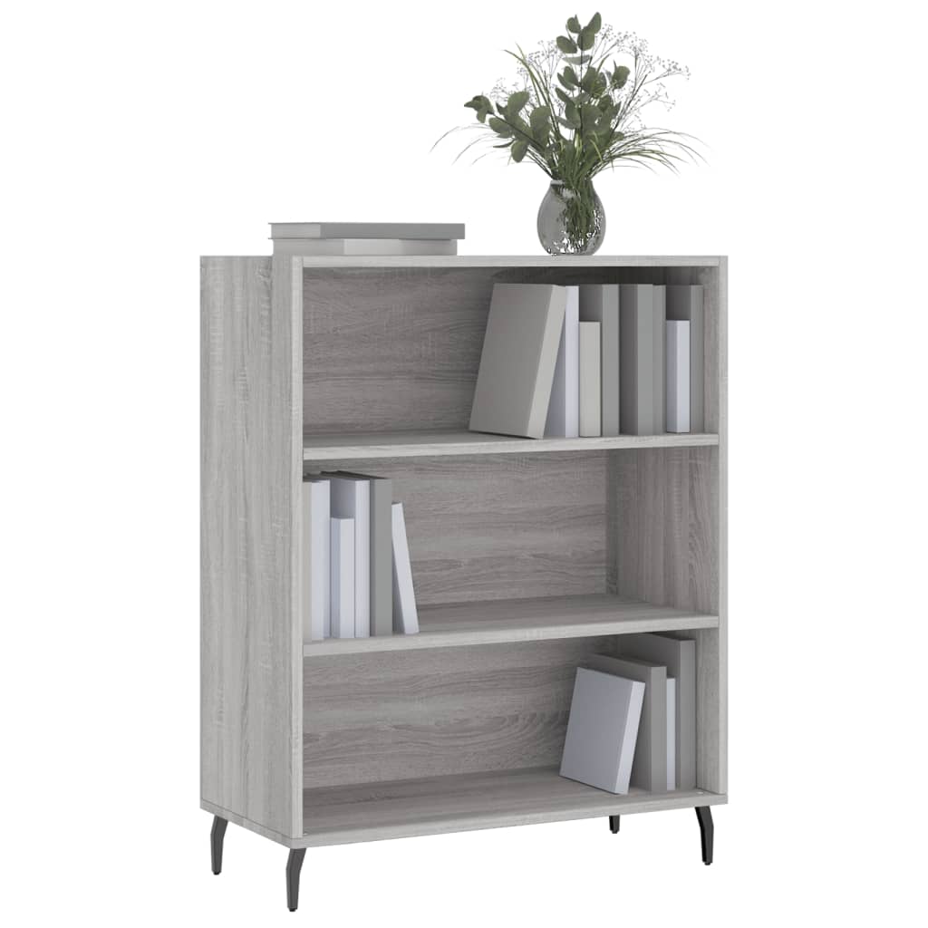 vidaXL Dulap cu rafturi, gri sonoma, 69,5x32,5x90 cm, lemn compozit vidaXL Dulap cu rafturi, gri sonoma, 69,5x32,5x90 cm, lemn compozit