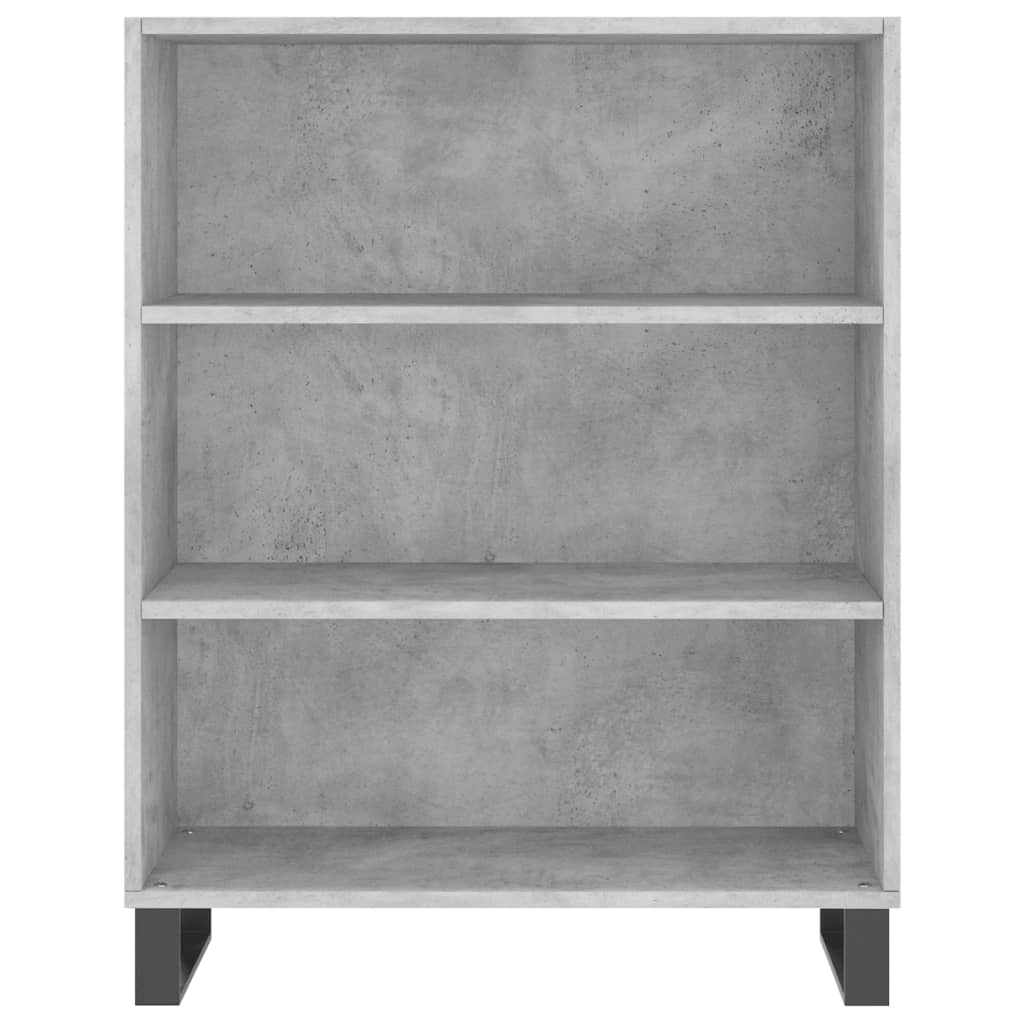 vidaXL Dulap cu rafturi, gri beton, 69,5x32,5x90 cm, lemn compozit vidaXL Dulap cu rafturi, gri beton, 69,5x32,5x90 cm, lemn compozit