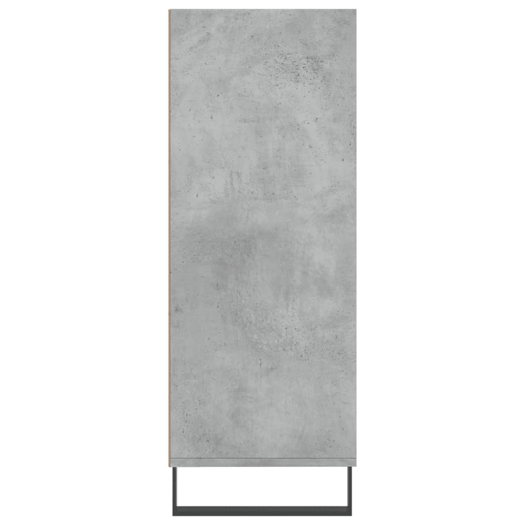 vidaXL Dulap cu rafturi, gri beton, 69,5x32,5x90 cm, lemn compozit vidaXL Dulap cu rafturi, gri beton, 69,5x32,5x90 cm, lemn compozit