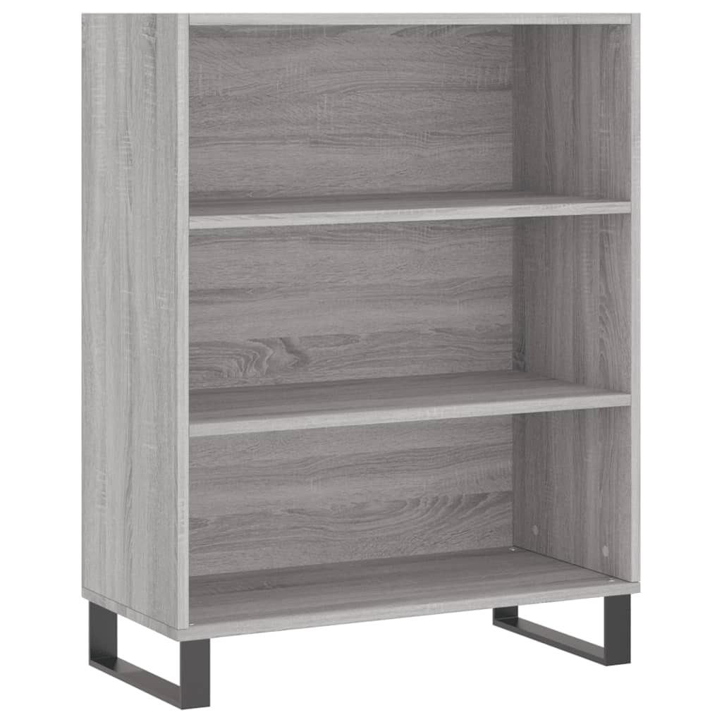 vidaXL Dulap cu rafturi, gri sonoma, 69,5x32,5x90 cm, lemn compozit