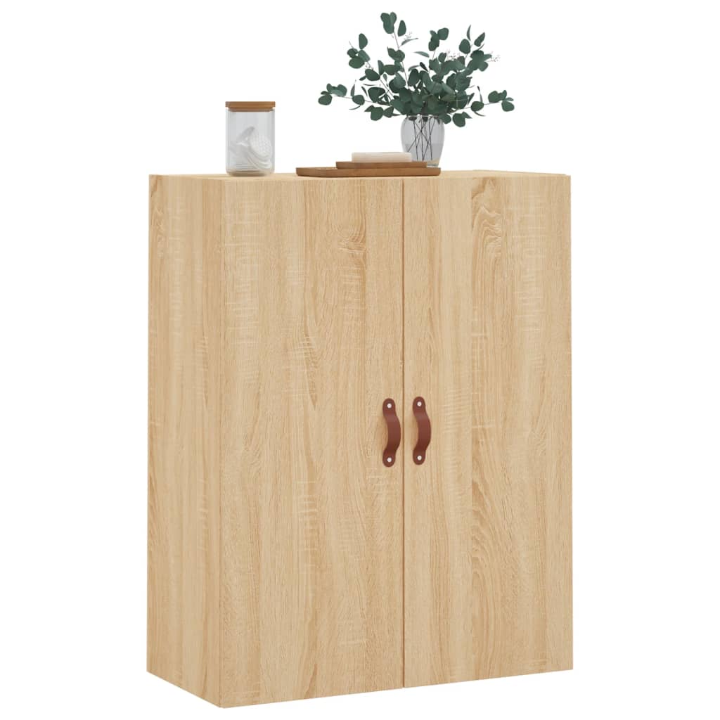 vidaXL Dulap TV montat pe perete, stejar sonoma, 69,5x34x90 cm