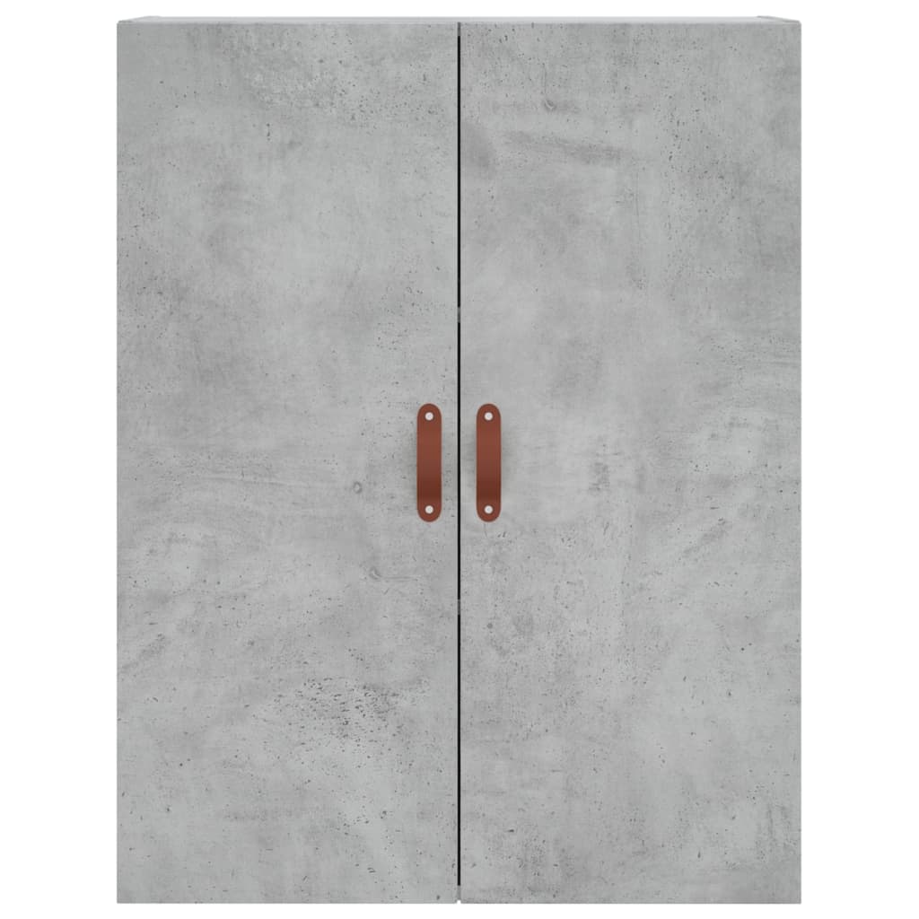 vidaXL Dulap cu montaj pe perete, gri beton, 69,5x34x90 cm