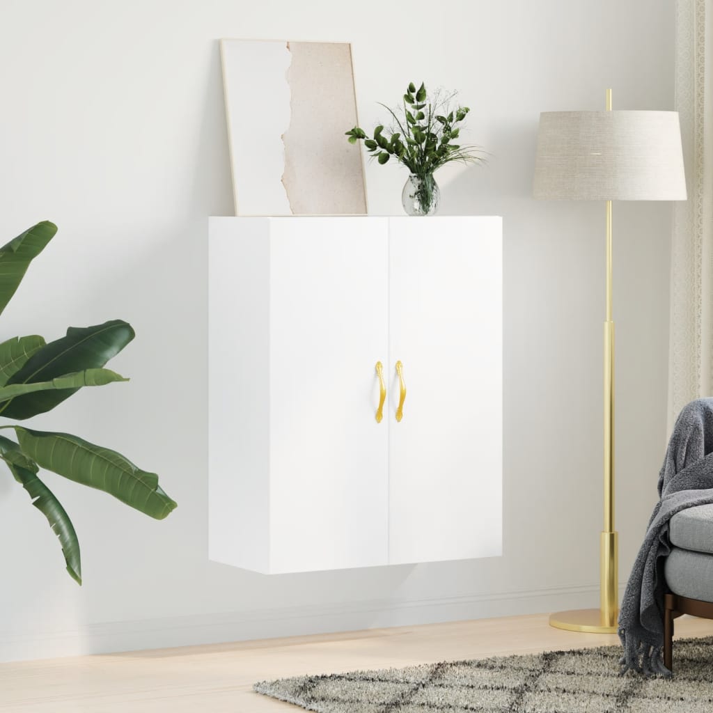 vidaXL Dulap cu montaj pe perete, alb, 69,5x34x90 cm vidaXL Dulap cu montaj pe perete, alb, 69,5x34x90 cm