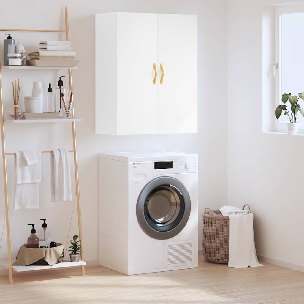 vidaXL Dulap cu montaj pe perete, alb, 69,5x34x90 cm vidaXL Dulap cu montaj pe perete, alb, 69,5x34x90 cm