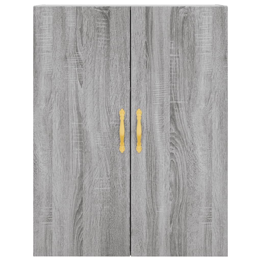 vidaXL Dulap montat pe perete, gri sonoma, 69,5x34x90 cm