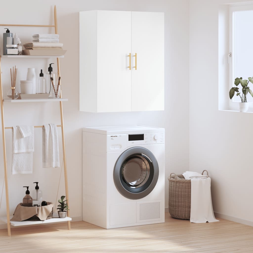 vidaXL Dulap cu montaj pe perete, alb, 69,5x34x90 cm vidaXL Dulap cu montaj pe perete, alb, 69,5x34x90 cm