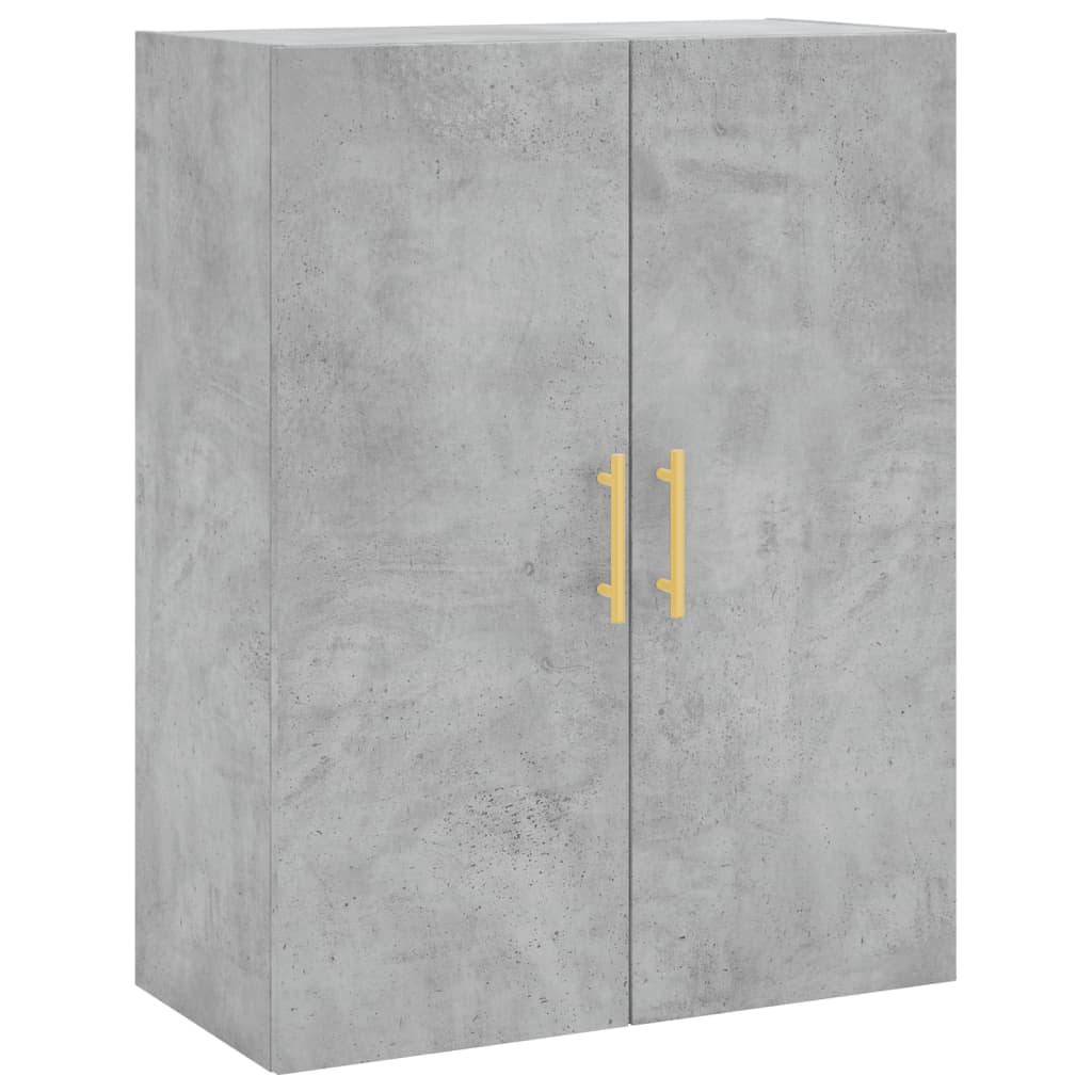 vidaXL Dulap cu montaj pe perete, gri beton, 69,5x34x90 cm