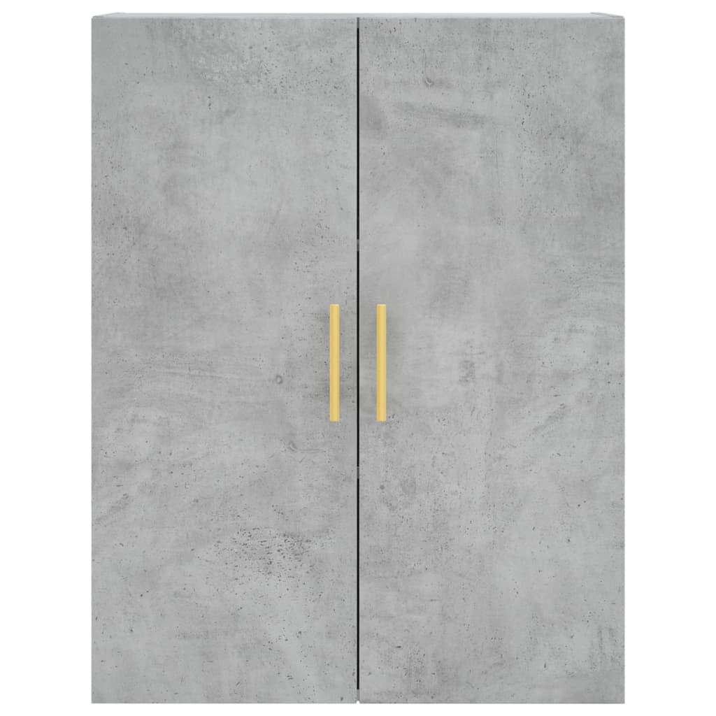 vidaXL Dulap cu montaj pe perete, gri beton, 69,5x34x90 cm