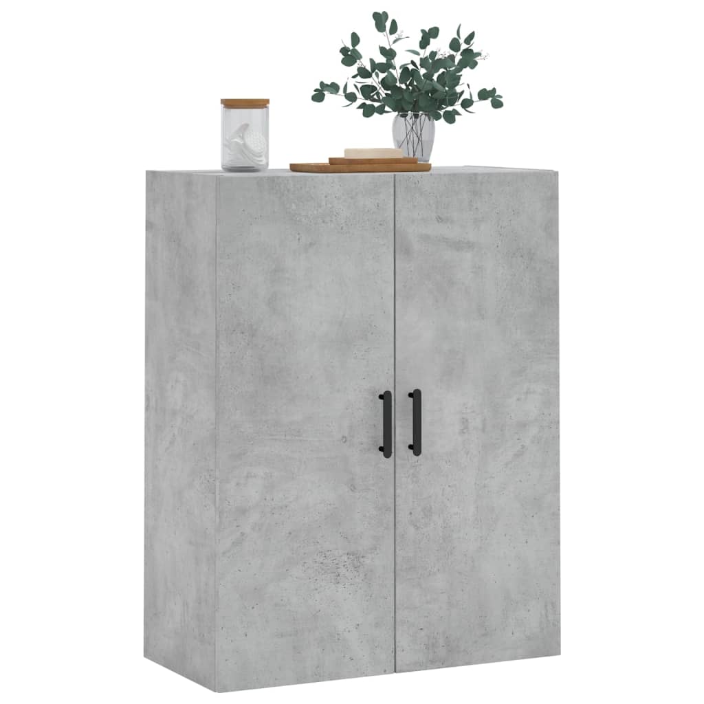 vidaXL Dulap cu montaj pe perete, gri beton, 69,5x34x90 cm vidaXL Dulap cu montaj pe perete, gri beton, 69,5x34x90 cm