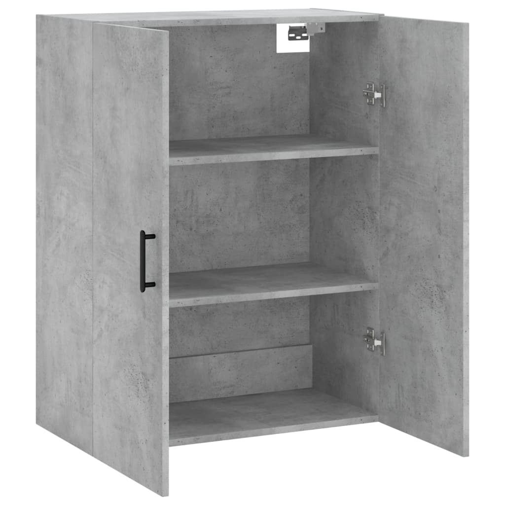 vidaXL Dulap cu montaj pe perete, gri beton, 69,5x34x90 cm vidaXL Dulap cu montaj pe perete, gri beton, 69,5x34x90 cm