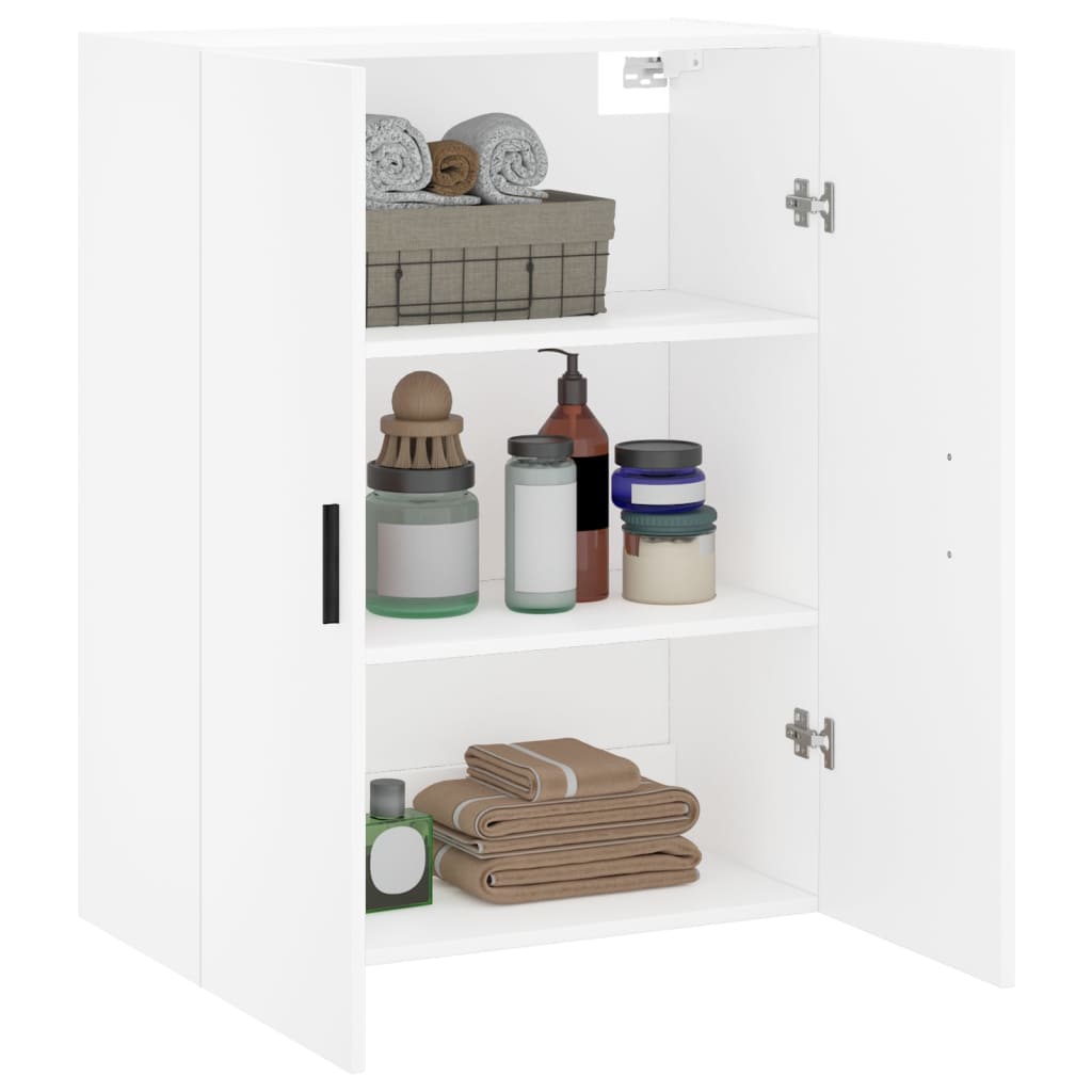 vidaXL Dulap cu montaj pe perete, alb, 69,5x34x90 cm vidaXL Dulap cu montaj pe perete, alb, 69,5x34x90 cm