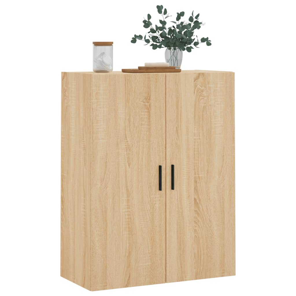 vidaXL Dulap TV montat pe perete, stejar sonoma, 69,5x34x90 cm