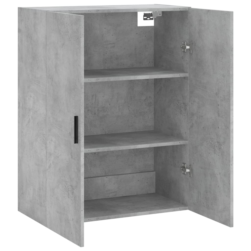 vidaXL Dulap cu montaj pe perete, gri beton, 69,5x34x90 cm