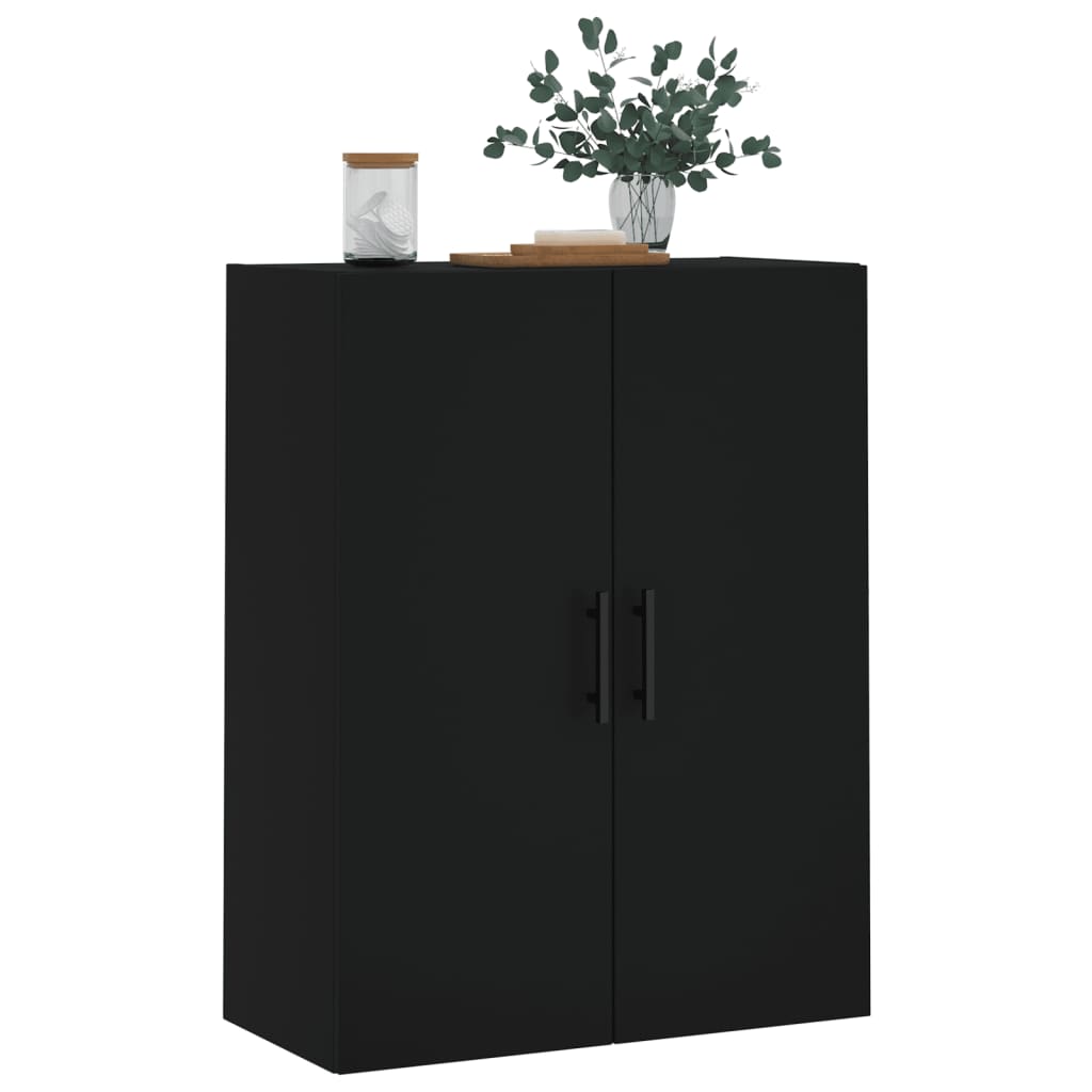 vidaXL Dulap cu montaj pe perete, negru, 69,5x34x90 cm vidaXL Dulap cu montaj pe perete, negru, 69,5x34x90 cm
