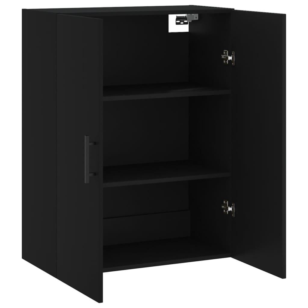 vidaXL Dulap cu montaj pe perete, negru, 69,5x34x90 cm vidaXL Dulap cu montaj pe perete, negru, 69,5x34x90 cm