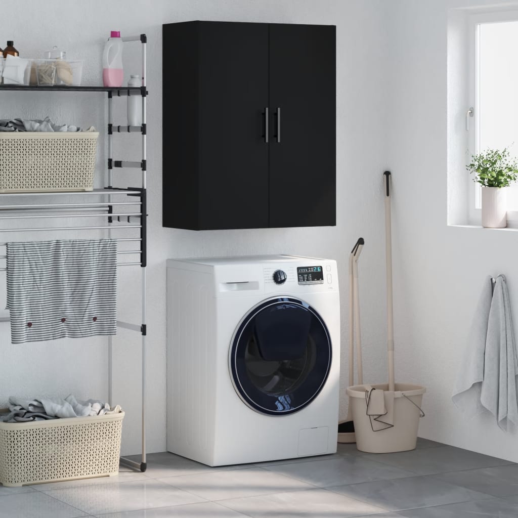 vidaXL Dulap cu montaj pe perete, negru, 69,5x34x90 cm vidaXL Dulap cu montaj pe perete, negru, 69,5x34x90 cm