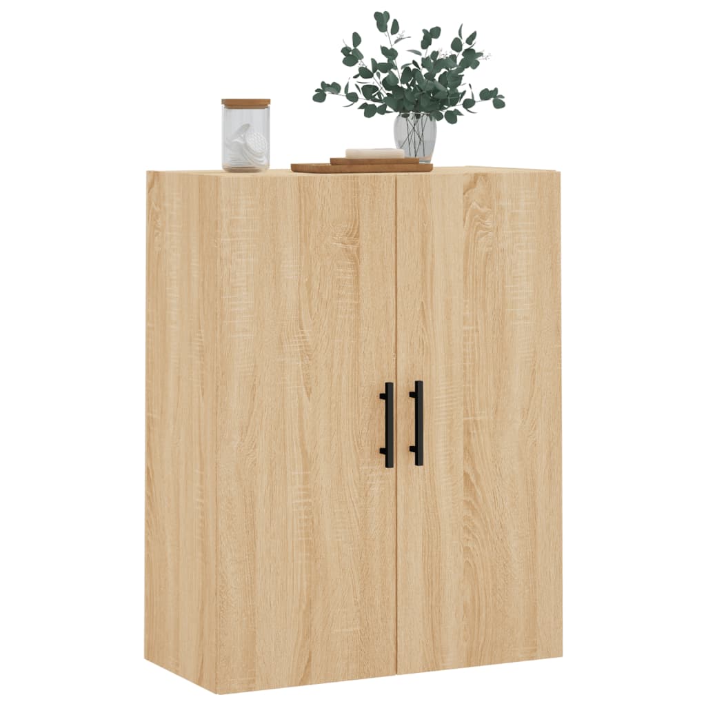 vidaXL Dulap TV montat pe perete, stejar sonoma, 69,5x34x90 cm