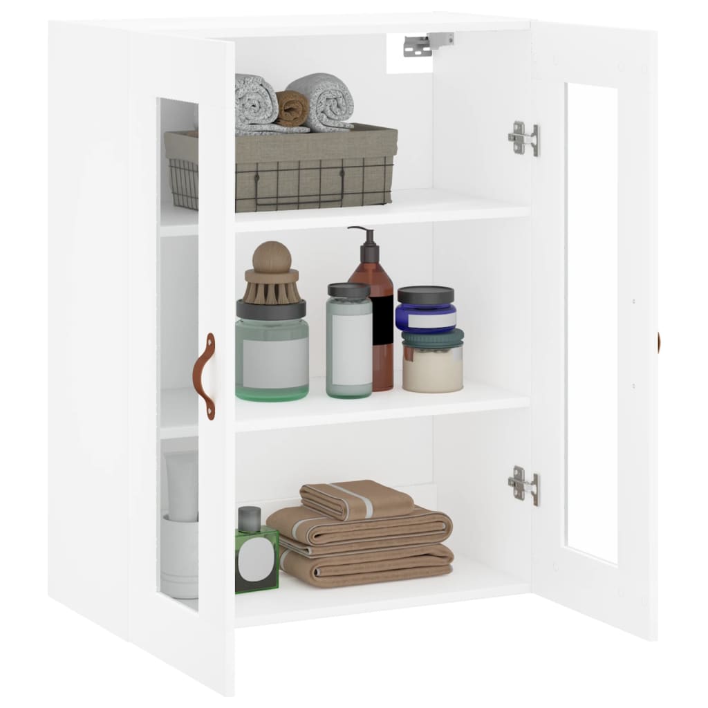 vidaXL Dulap cu montaj pe perete, alb, 69,5x34x90 cm vidaXL Dulap cu montaj pe perete, alb, 69,5x34x90 cm