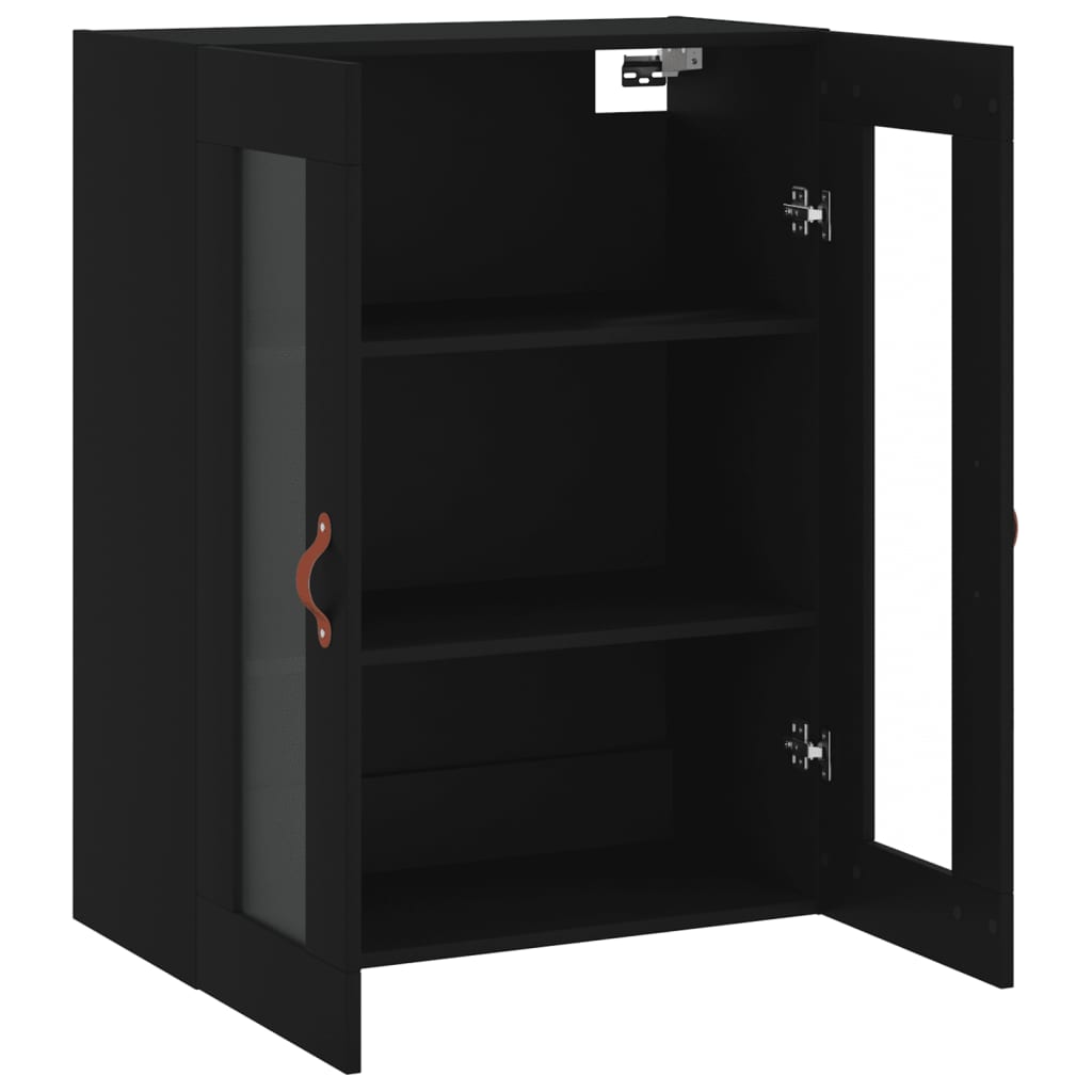 vidaXL Dulap cu montaj pe perete, negru, 69,5x34x90 cm vidaXL Dulap cu montaj pe perete, negru, 69,5x34x90 cm