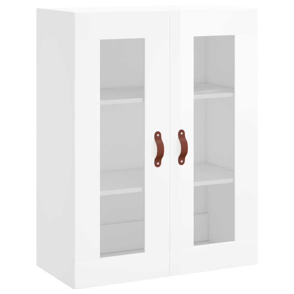vidaXL Dulap cu montaj pe perete, alb extralucios, 69,5x34x90 cm vidaXL Dulap cu montaj pe perete, alb extralucios, 69,5x34x90 cm