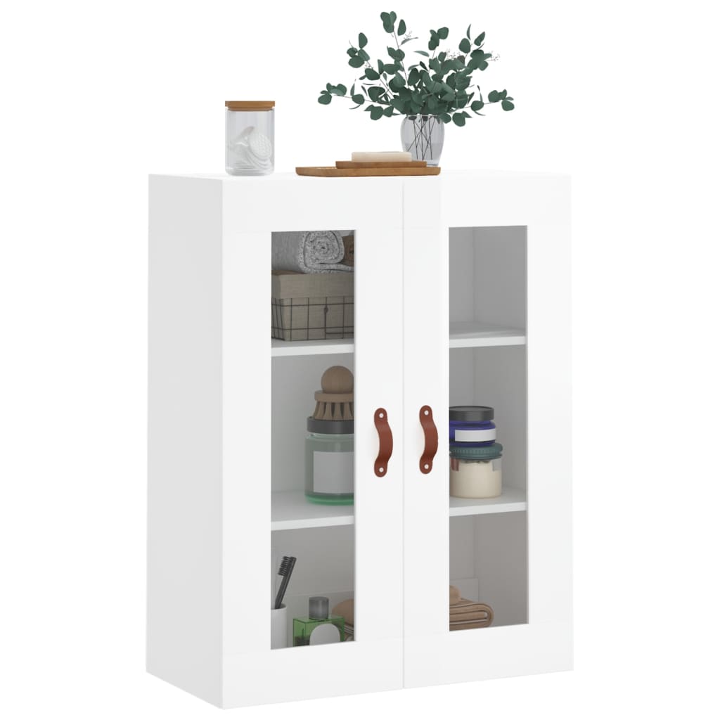 vidaXL Dulap cu montaj pe perete, alb extralucios, 69,5x34x90 cm vidaXL Dulap cu montaj pe perete, alb extralucios, 69,5x34x90 cm