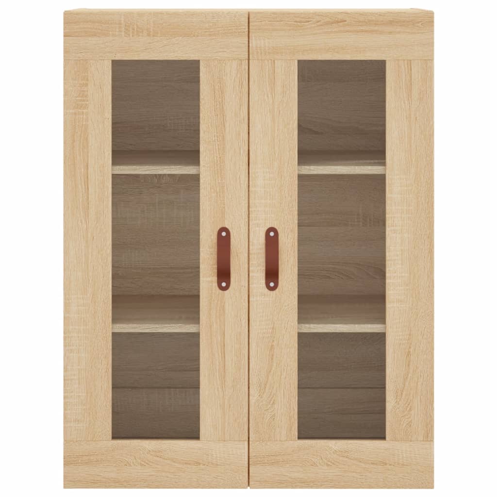 vidaXL Dulap TV montat pe perete, stejar sonoma, 69,5x34x90 cm