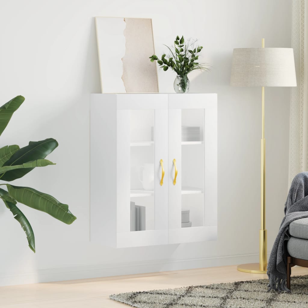 vidaXL Dulap cu montaj pe perete, alb, 69,5x34x90 cm vidaXL Dulap cu montaj pe perete, alb, 69,5x34x90 cm