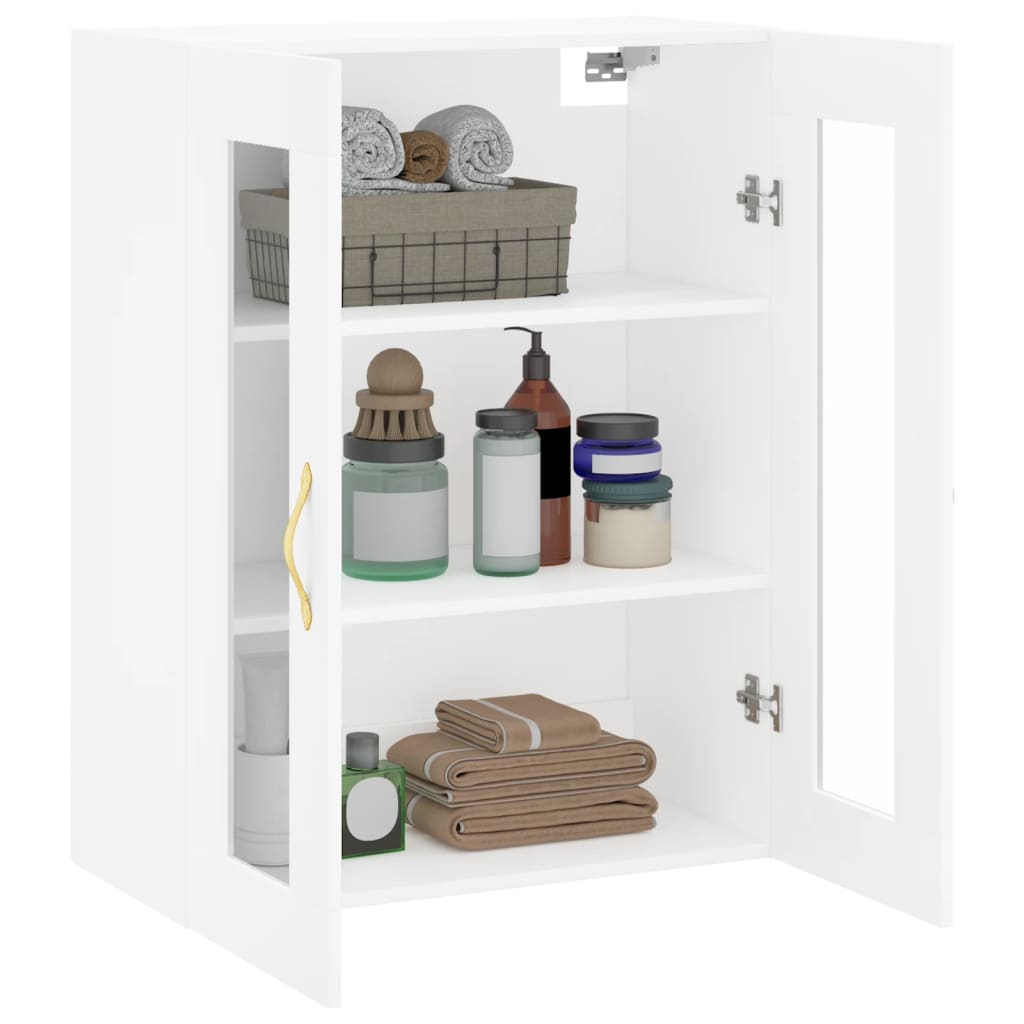 vidaXL Dulap cu montaj pe perete, alb, 69,5x34x90 cm vidaXL Dulap cu montaj pe perete, alb, 69,5x34x90 cm