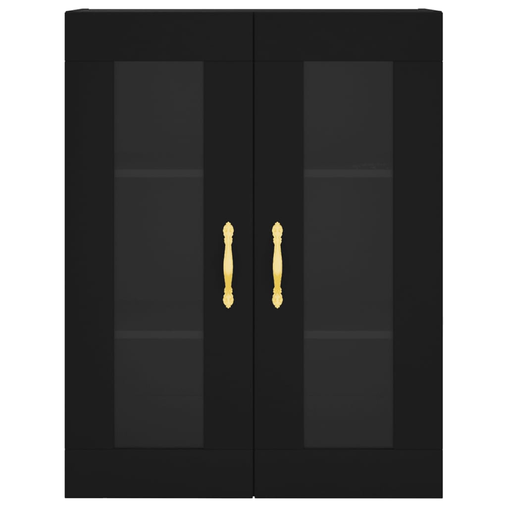 vidaXL Dulap cu montaj pe perete, negru, 69,5x34x90 cm vidaXL Dulap cu montaj pe perete, negru, 69,5x34x90 cm