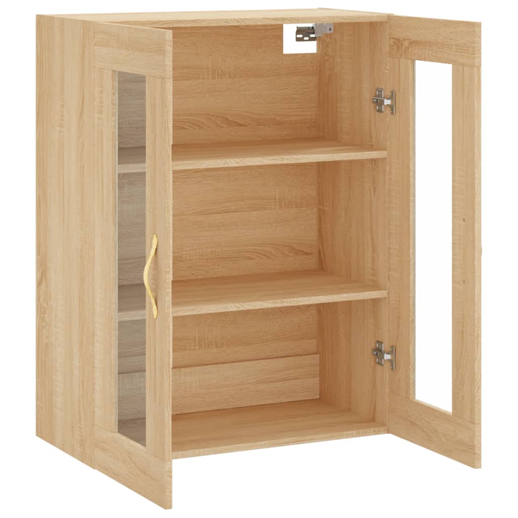 vidaXL Dulap TV montat pe perete, stejar sonoma, 69,5x34x90 cm vidaXL Dulap TV montat pe perete, stejar sonoma, 69,5x34x90 cm