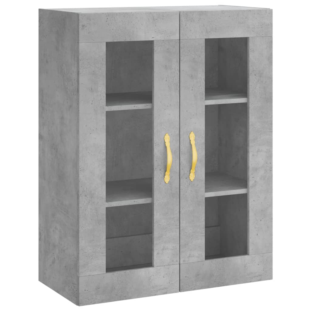 vidaXL Dulap cu montaj pe perete, gri beton, 69,5x34x90 cm vidaXL Dulap cu montaj pe perete, gri beton, 69,5x34x90 cm