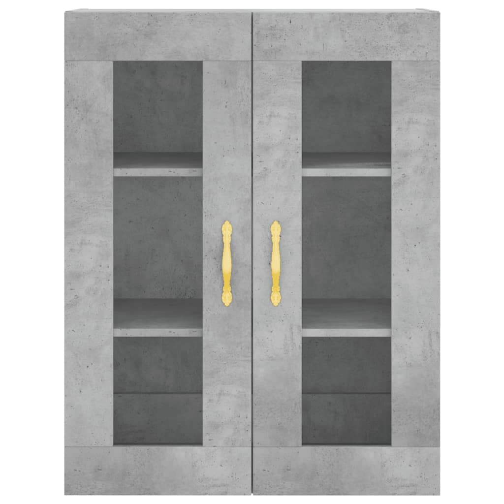 vidaXL Dulap cu montaj pe perete, gri beton, 69,5x34x90 cm vidaXL Dulap cu montaj pe perete, gri beton, 69,5x34x90 cm