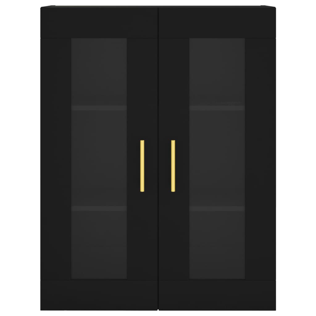 vidaXL Dulap cu montaj pe perete, negru, 69,5x34x90 cm vidaXL Dulap cu montaj pe perete, negru, 69,5x34x90 cm
