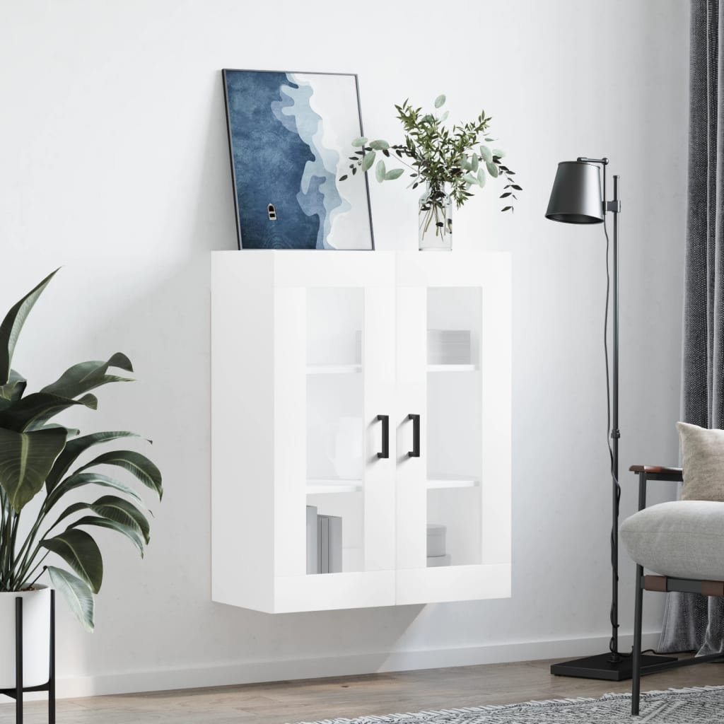 vidaXL Dulap cu montaj pe perete, alb, 69,5x34x90 cm vidaXL Dulap cu montaj pe perete, alb, 69,5x34x90 cm