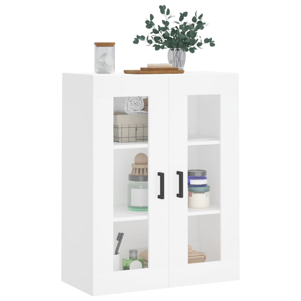 vidaXL Dulap cu montaj pe perete, alb, 69,5x34x90 cm vidaXL Dulap cu montaj pe perete, alb, 69,5x34x90 cm